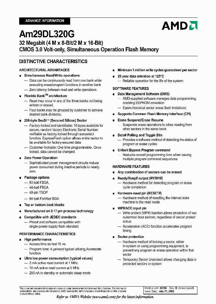 AM29DL320GB90EIN_4316675.PDF Datasheet