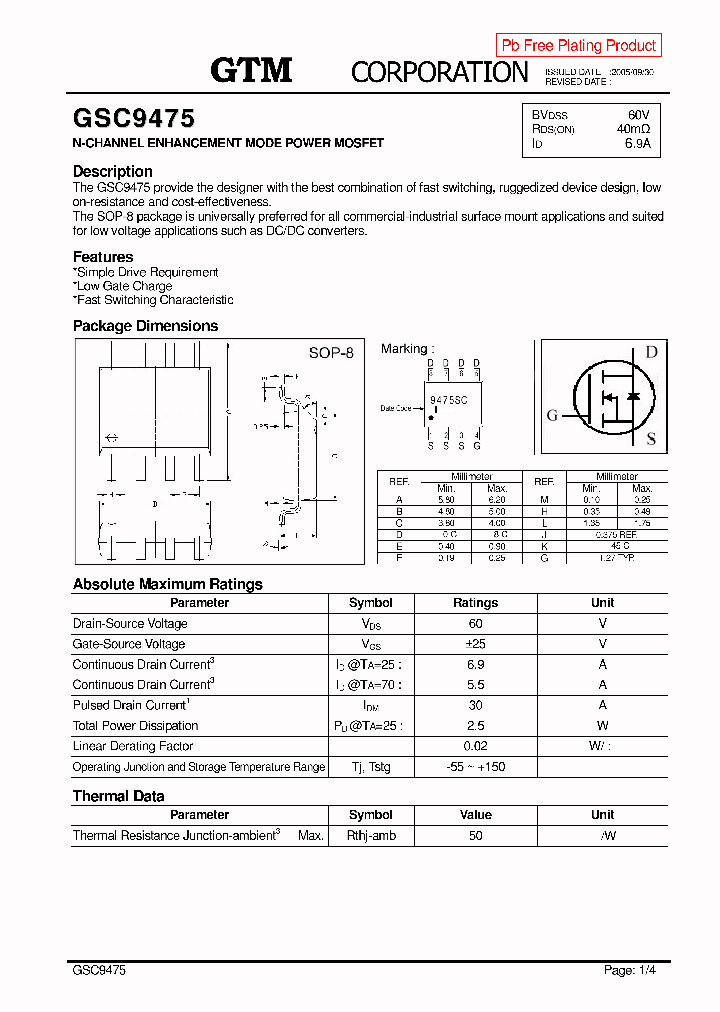 GSC9475_4317996.PDF Datasheet
