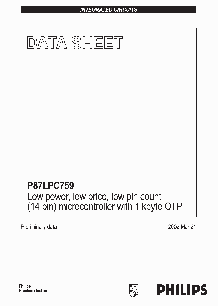 P87LPC759_4318538.PDF Datasheet