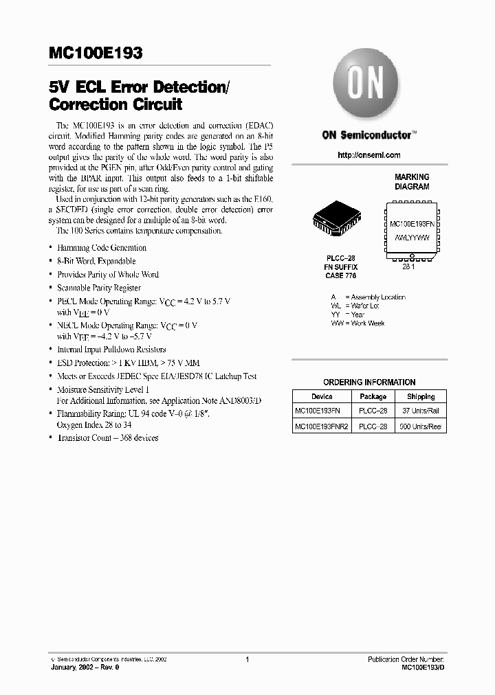 MC100E193-D_4319803.PDF Datasheet
