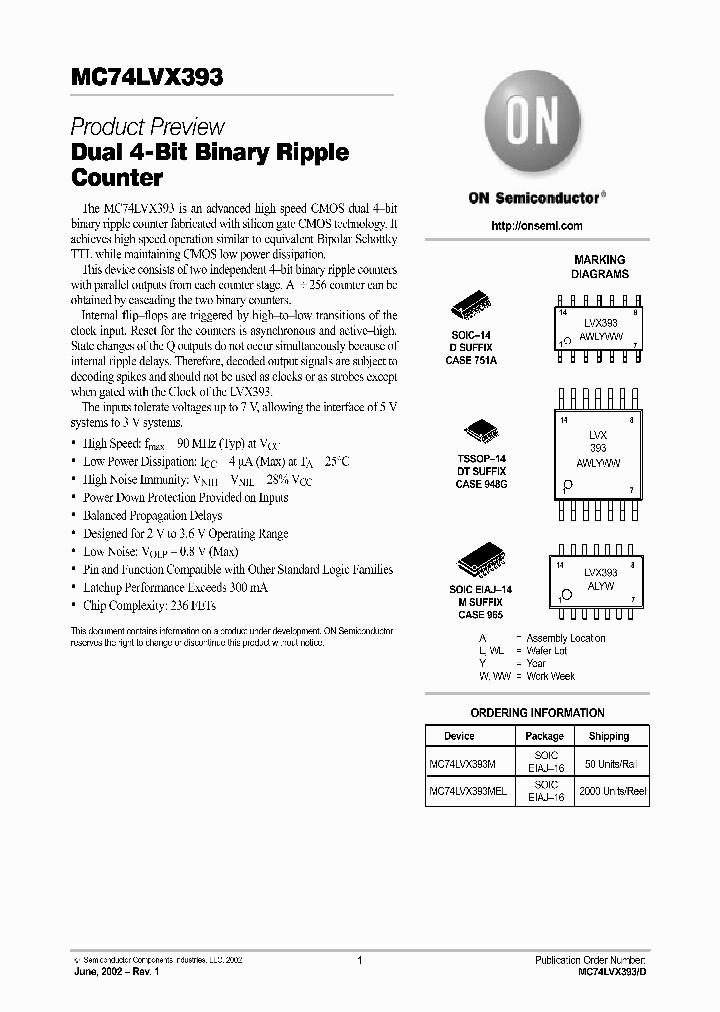 MC74LVX393-D_4319805.PDF Datasheet