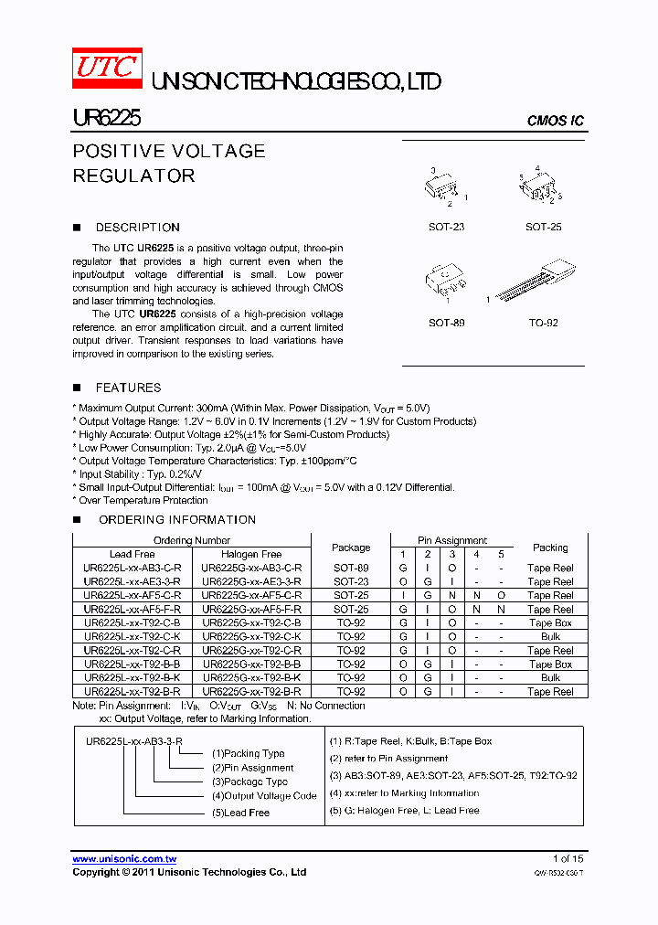 UR6225L-XX-T92-B-R_4322153.PDF Datasheet