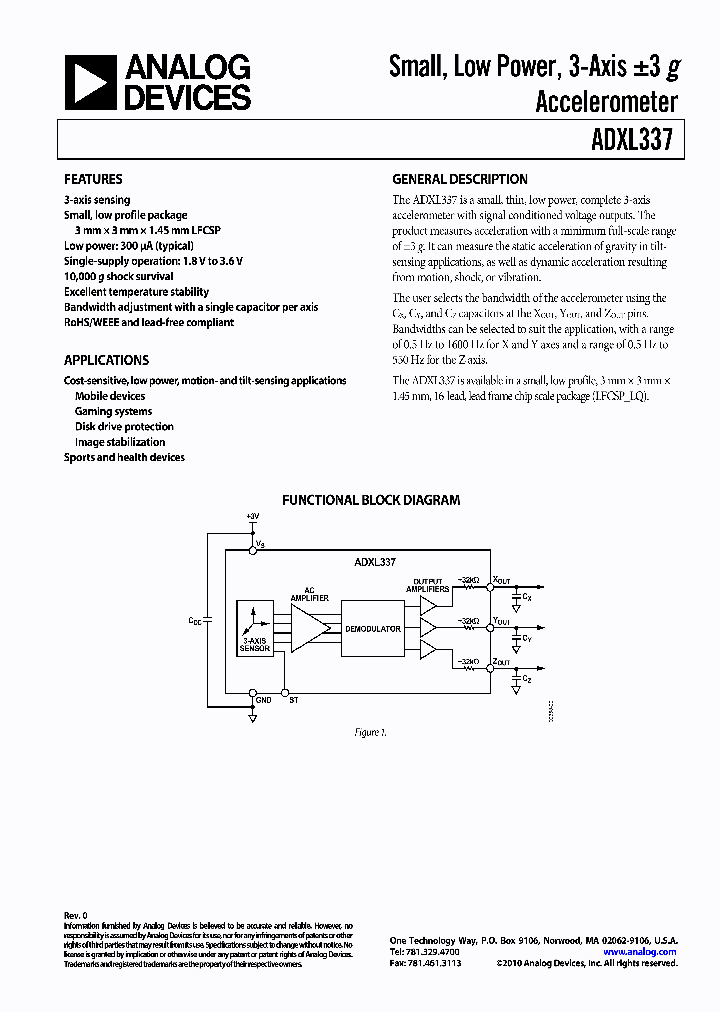 ADXL337_4321589.PDF Datasheet