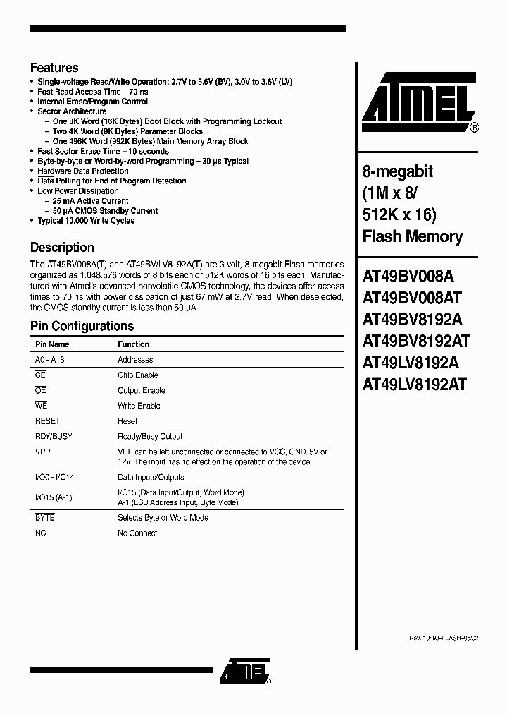 AT49BV8192A-11CI_4322039.PDF Datasheet