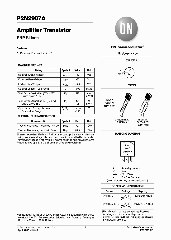 P2N2907AG_4323002.PDF Datasheet