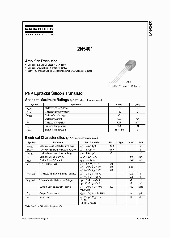 2N5401BU_4324651.PDF Datasheet