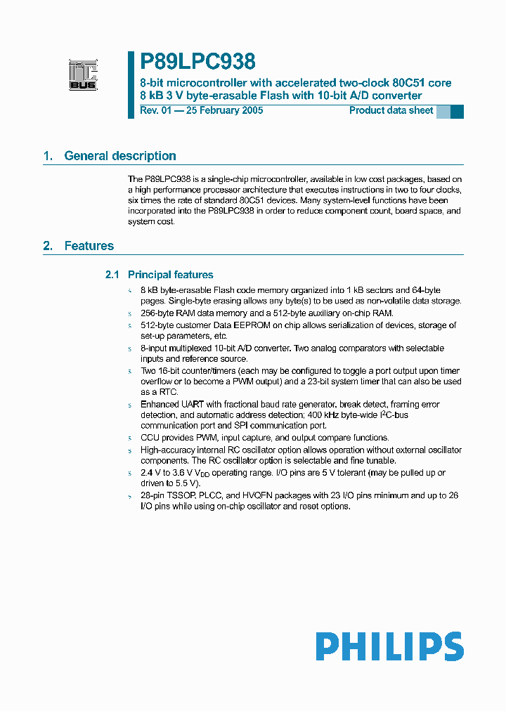 P89LPC938FDH_4330753.PDF Datasheet