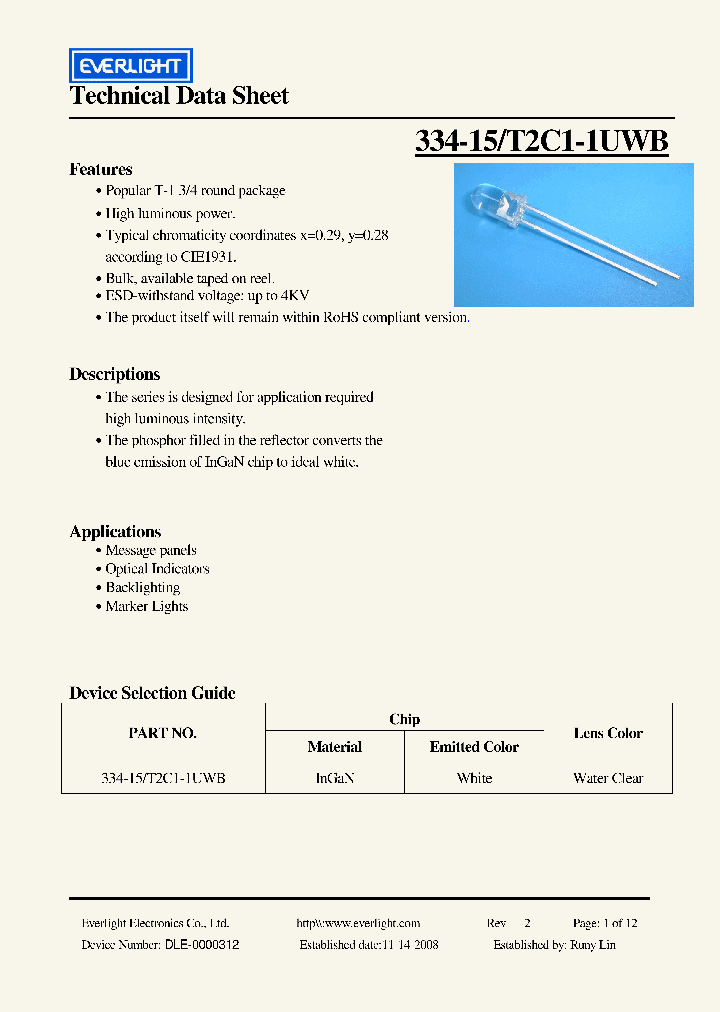 334-15-T2C1-1UWBV2_4331762.PDF Datasheet