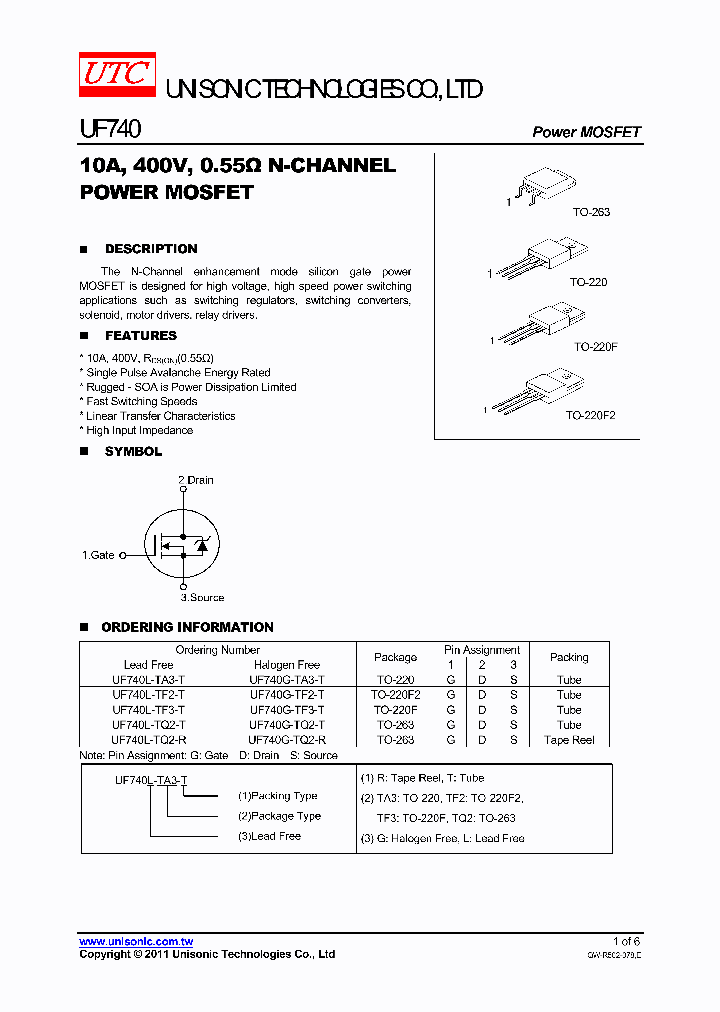 UF740L-TF2-T_4332647.PDF Datasheet