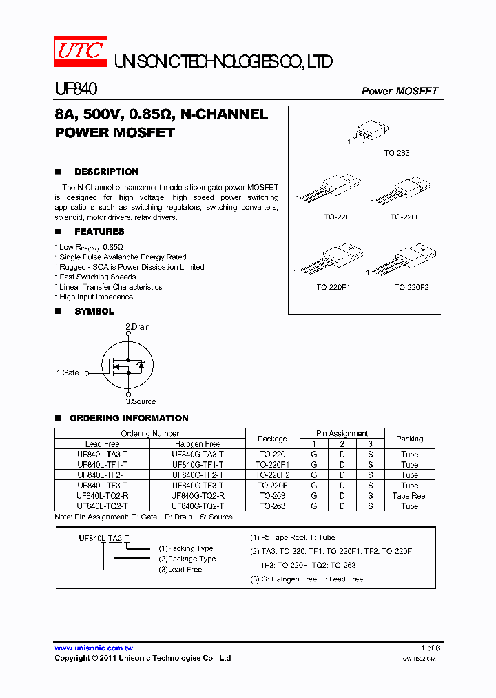 UF840L-TF2-T_4332649.PDF Datasheet