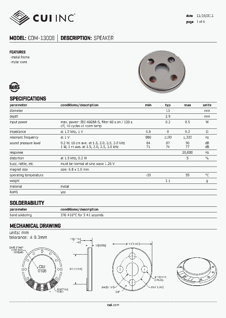 CDM-13008_4333080.PDF Datasheet