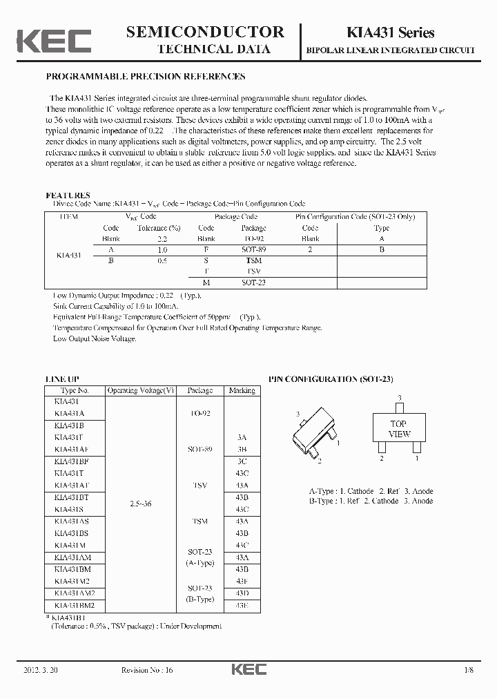 KIA431AM_4333100.PDF Datasheet