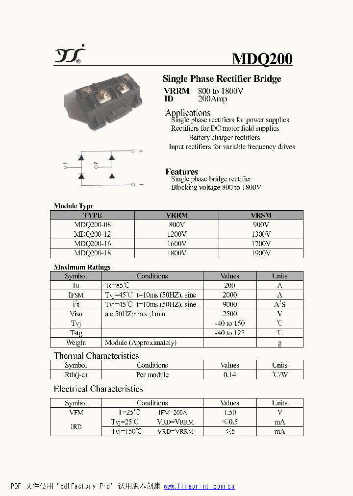 MDQ200_4334613.PDF Datasheet
