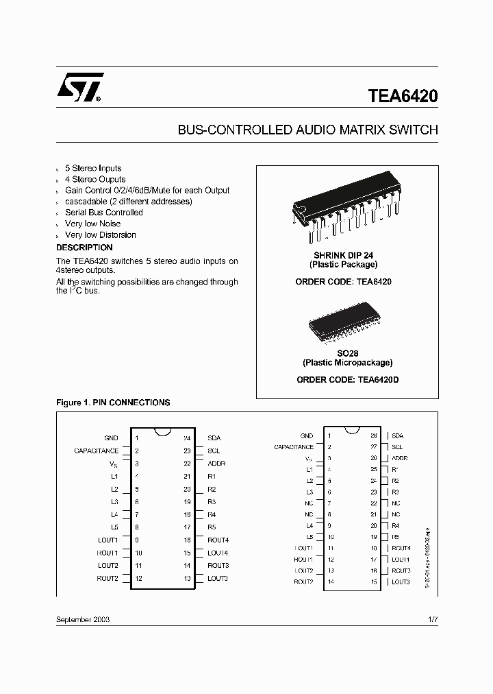 TEA6420DT_4335880.PDF Datasheet