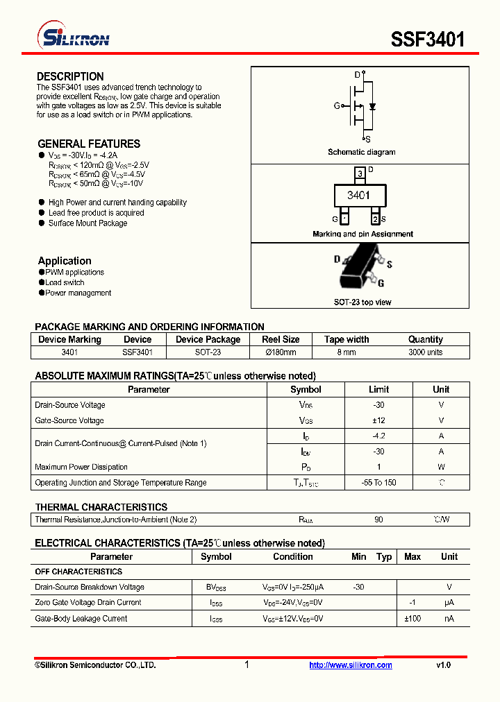 SSF3401_4337224.PDF Datasheet