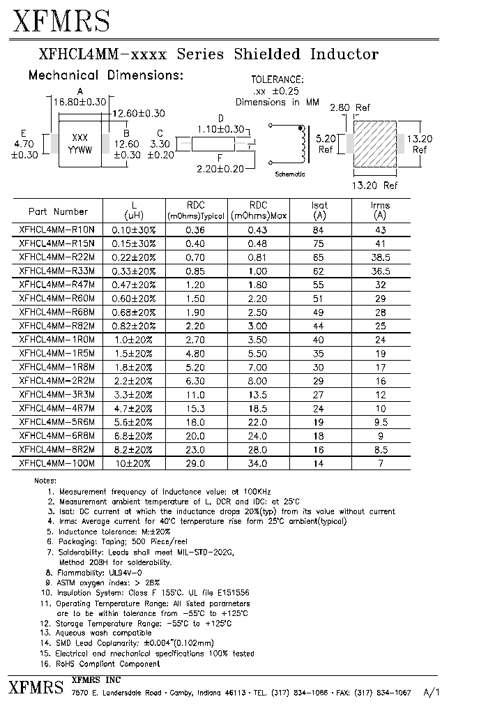 XFHCL4MM-100M_4341866.PDF Datasheet