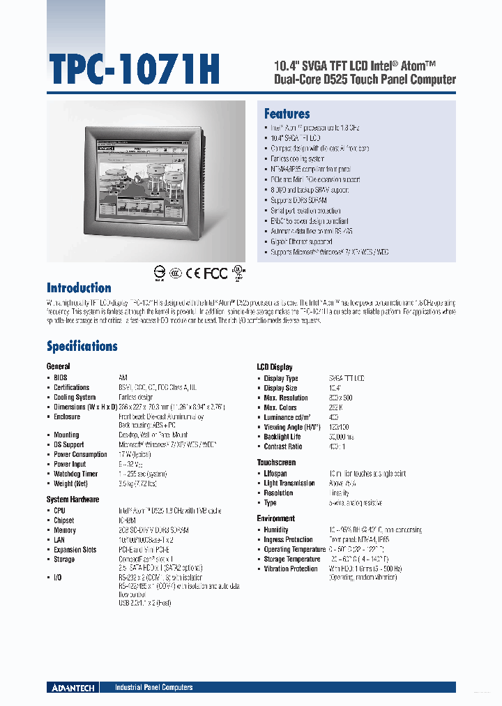 TPC-1071H_4344656.PDF Datasheet