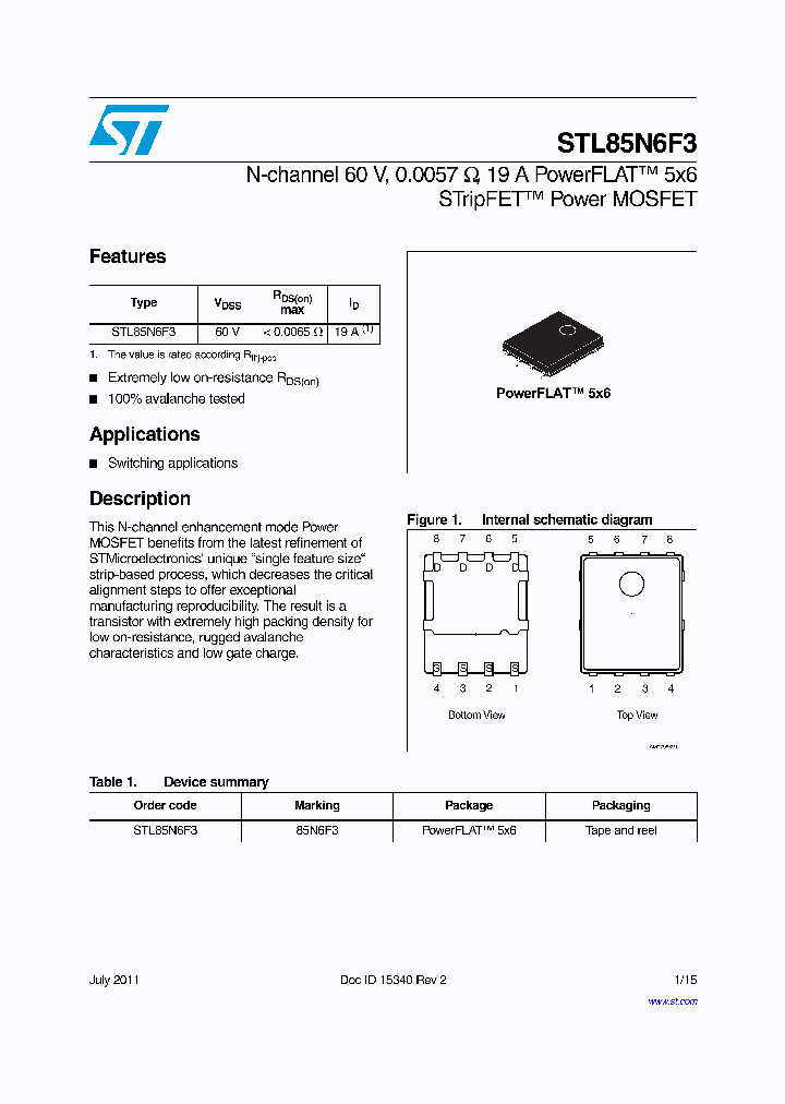 STL85N6F3_4344805.PDF Datasheet