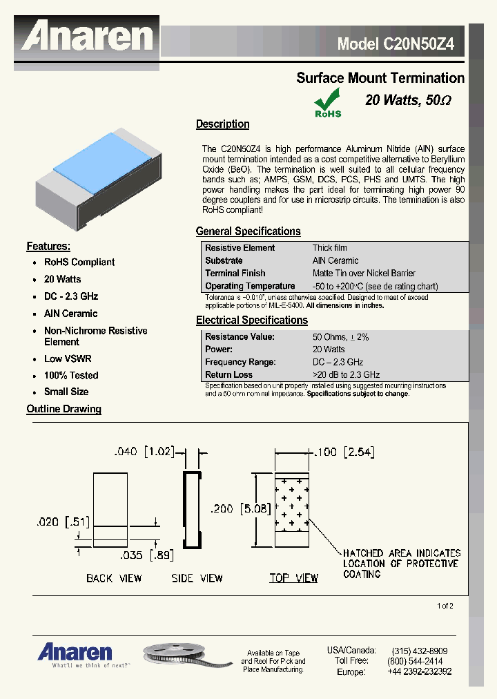 C20N50Z4_4345158.PDF Datasheet
