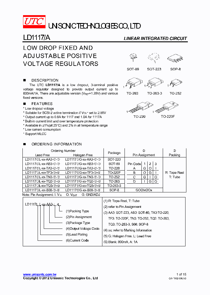 LD1117-AG-XX-TF3-B-T_4346240.PDF Datasheet