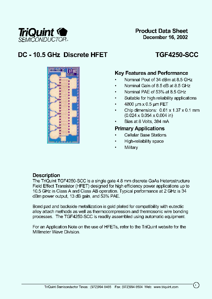 TGF4250-SCC_4348685.PDF Datasheet