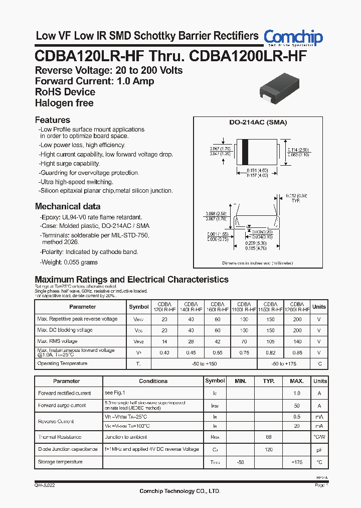 CDBA1100LR-HF_4349814.PDF Datasheet
