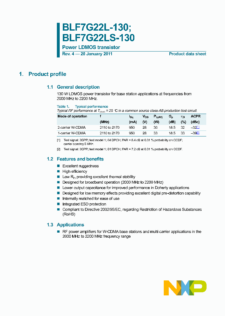 BLF7G22LS-130_4351404.PDF Datasheet