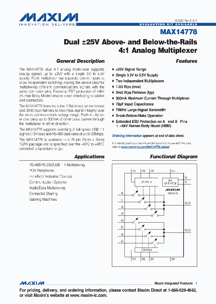 MAX14778_4353798.PDF Datasheet