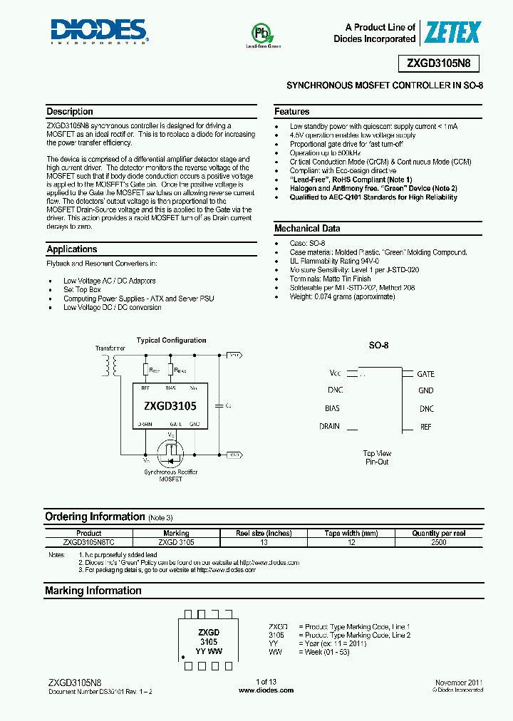 ZXGD3105N8_4354144.PDF Datasheet