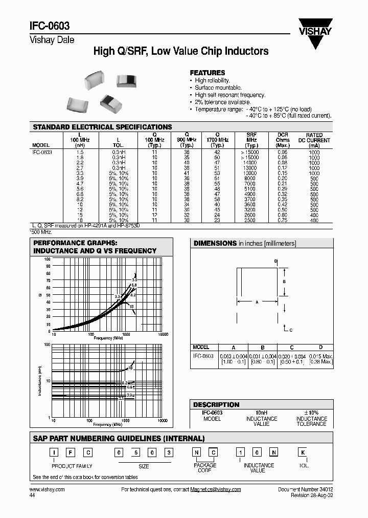 IFC-0603_4356188.PDF Datasheet