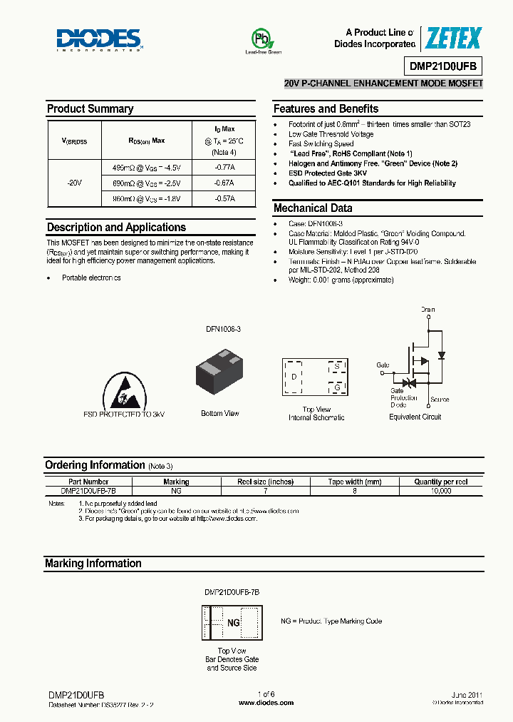 DMP21D0UFB-7B_4356724.PDF Datasheet