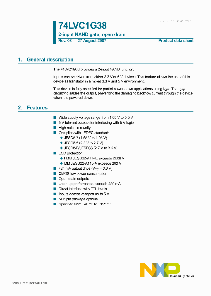 74LVC1G38_4358416.PDF Datasheet