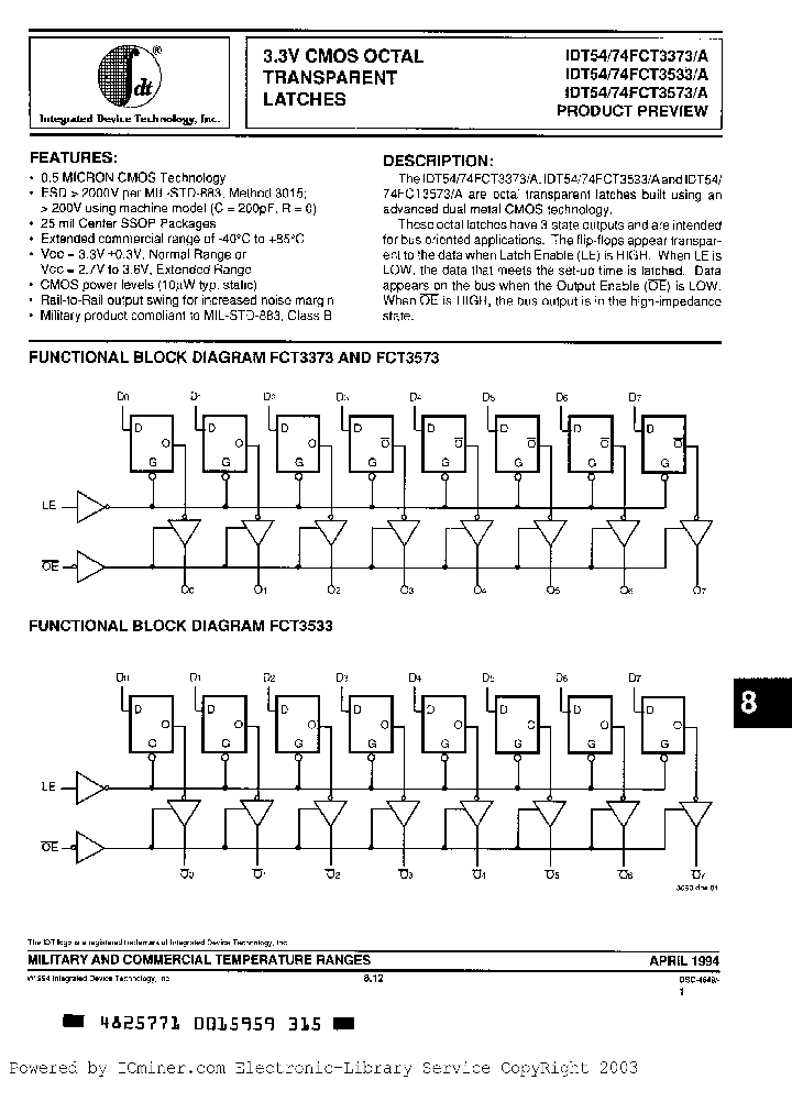 IDT74FCT3533SO_4358966.PDF Datasheet