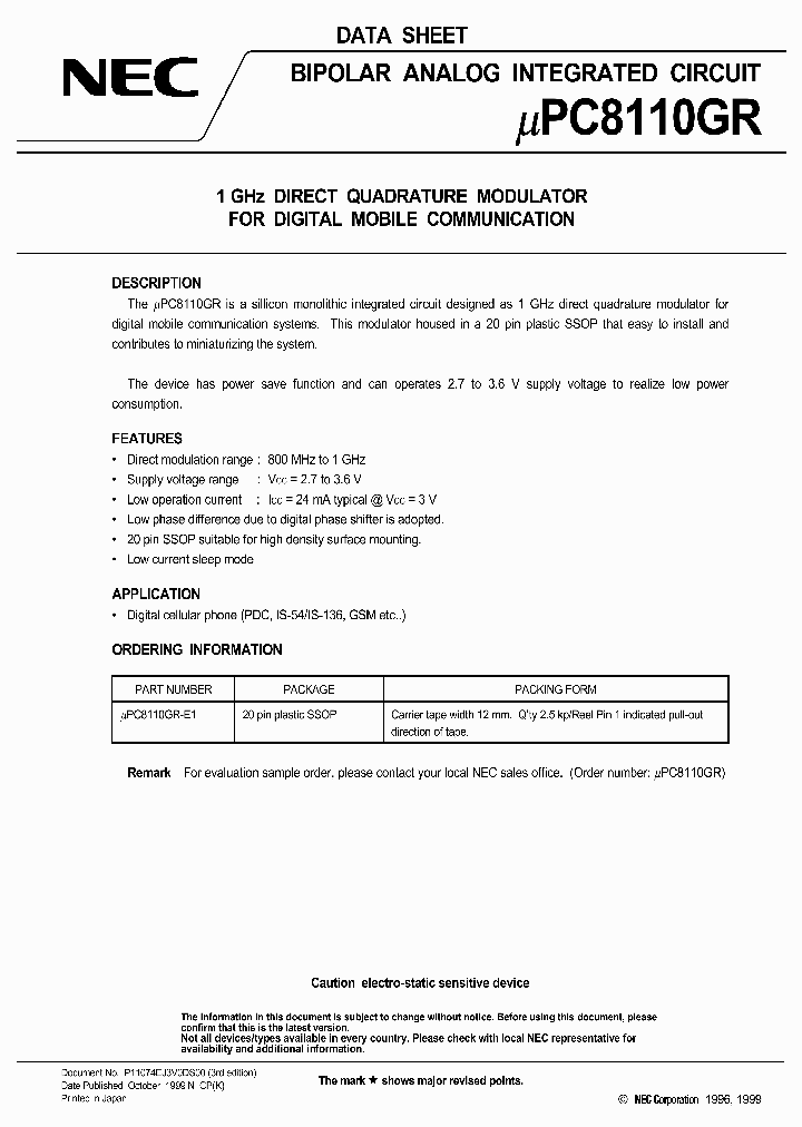 UPC8110GR-E1_4359721.PDF Datasheet