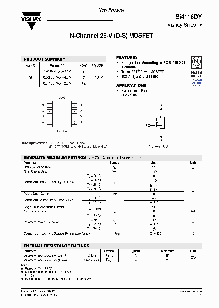 SI4116DY_4360160.PDF Datasheet