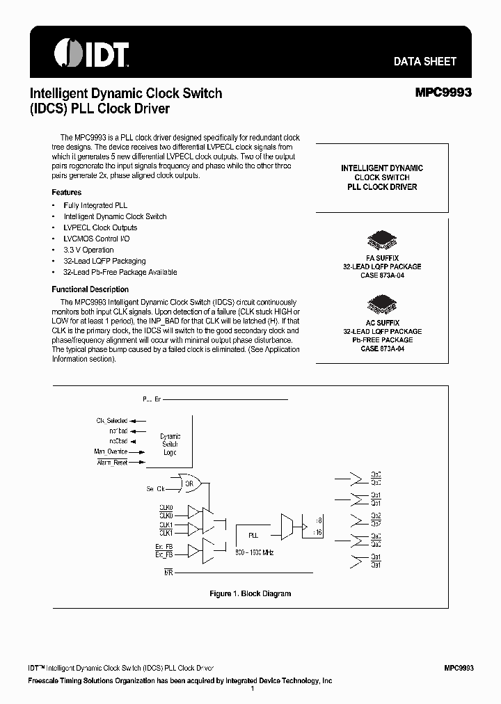 MPC9993FA_4361069.PDF Datasheet