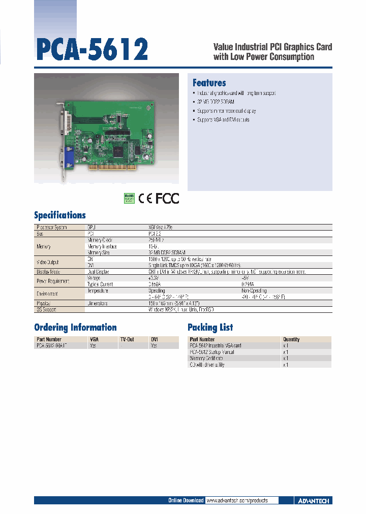 PCA-5612_4362039.PDF Datasheet