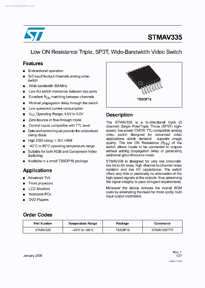 STMAV335_4363628.PDF Datasheet