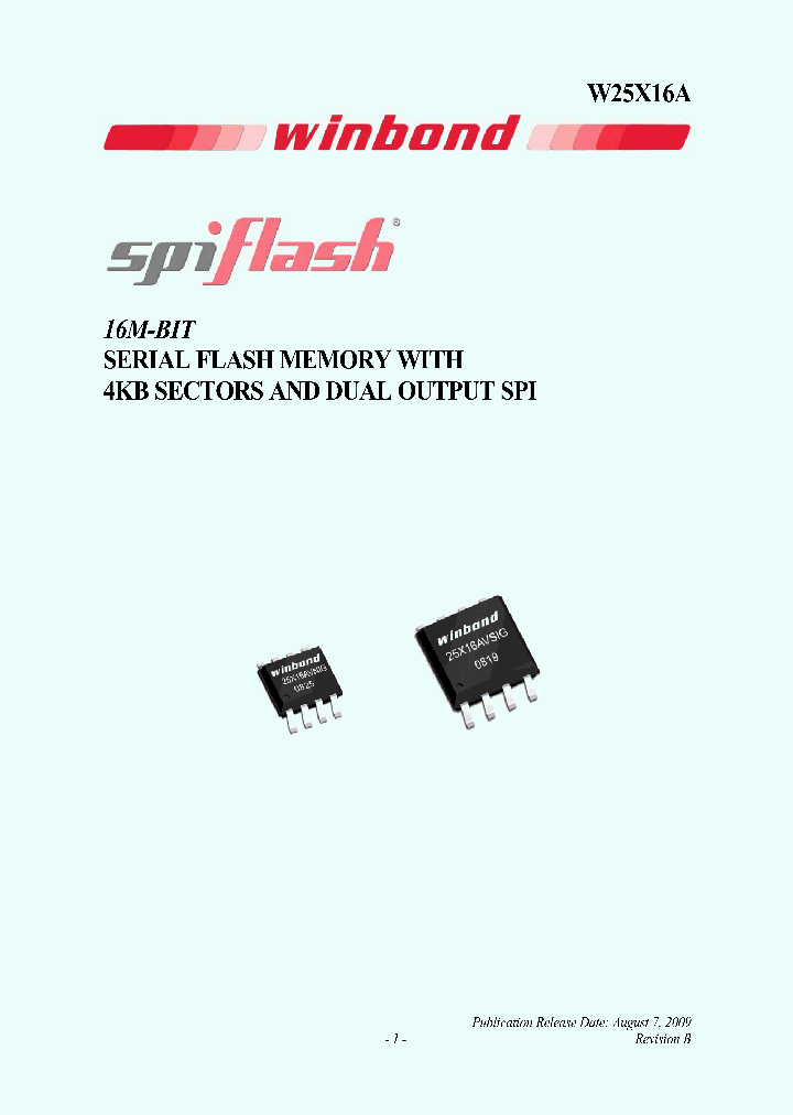 W25X16AVSFIG_4363906.PDF Datasheet