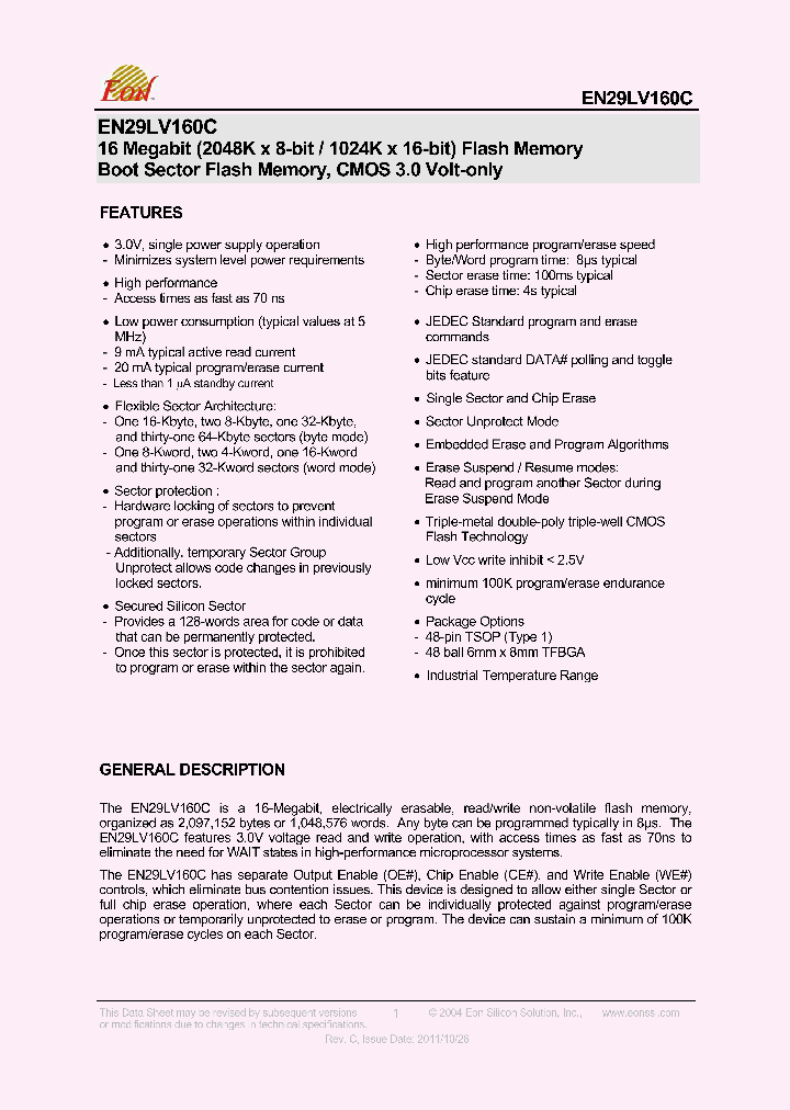 EN29LV160CB-70BIP_4365197.PDF Datasheet