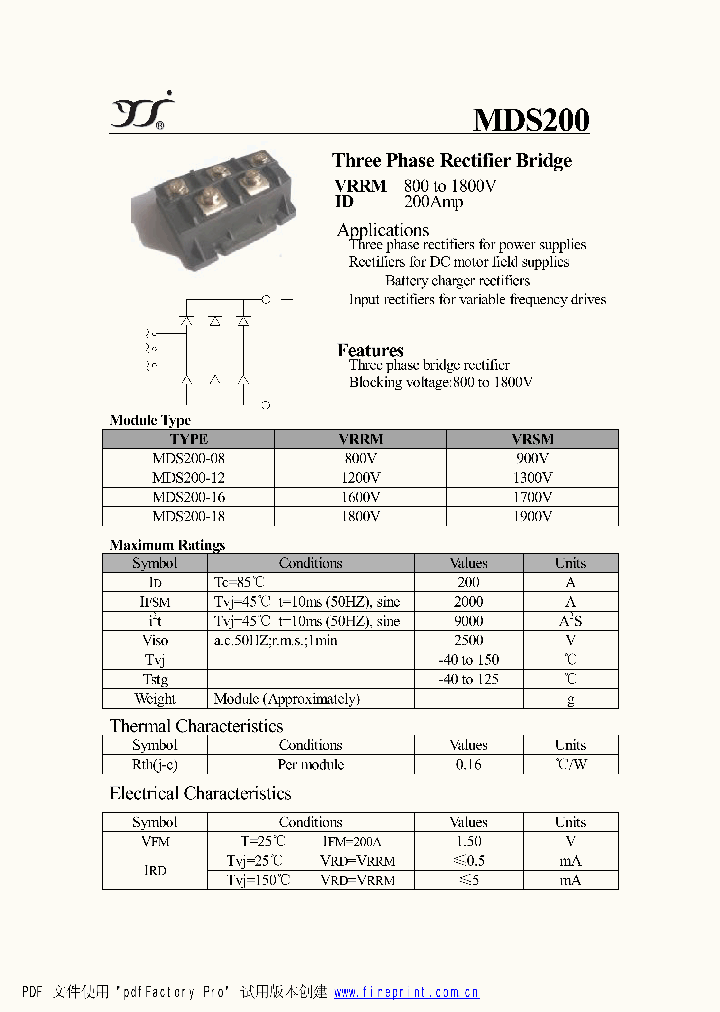MDS200-08_4366531.PDF Datasheet