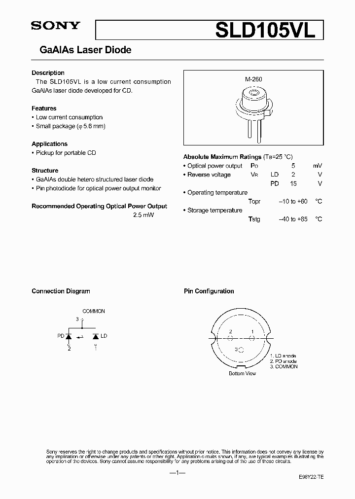 SLD105VL_4367700.PDF Datasheet