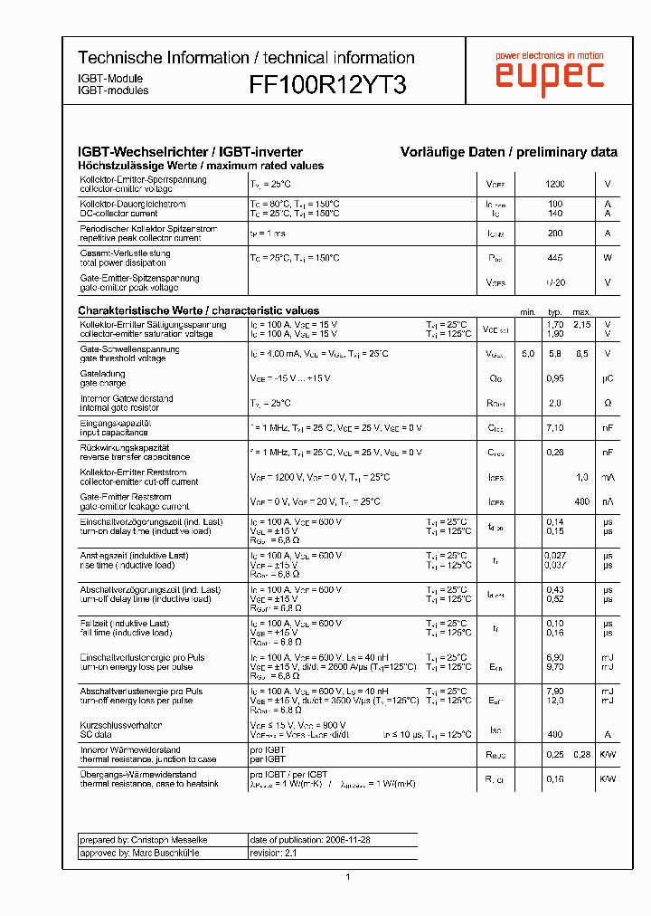 FF100R12YT3_4369387.PDF Datasheet