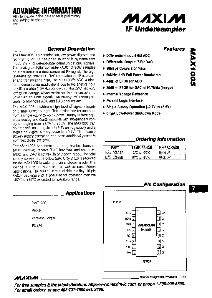 MAX1005CEE-T_4370551.PDF Datasheet
