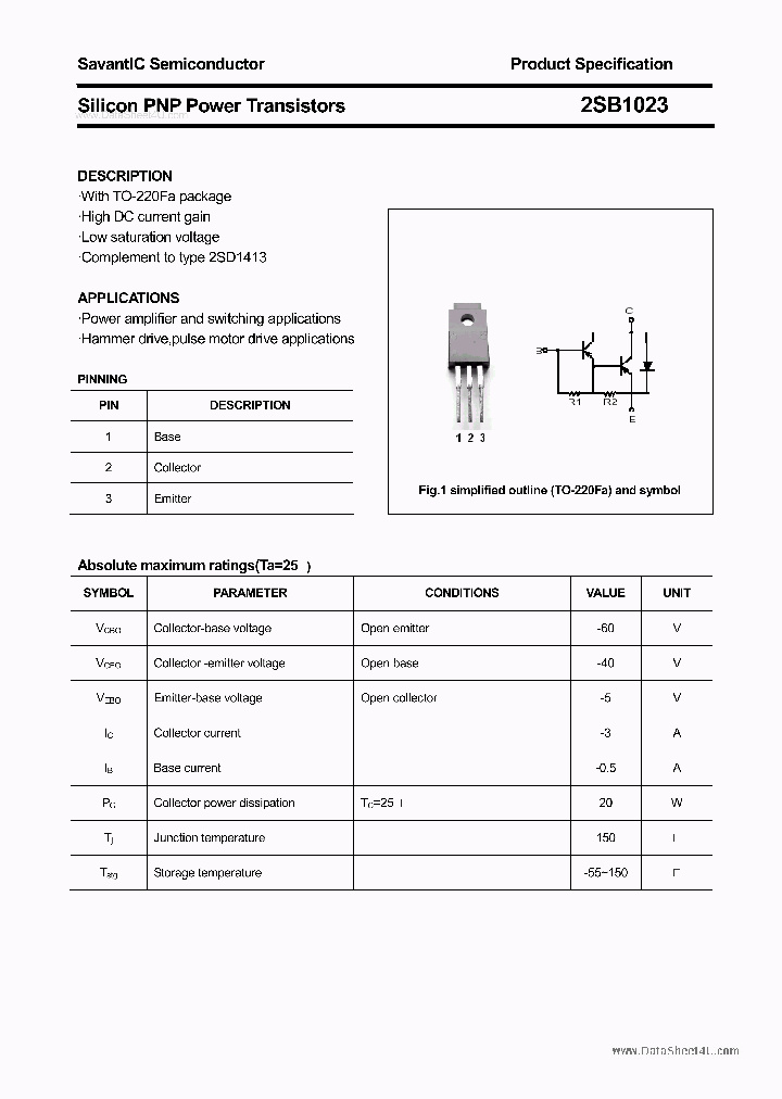 2SB1023_4370597.PDF Datasheet