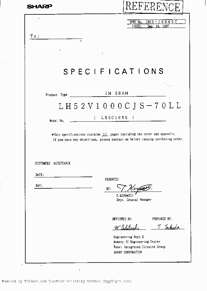 LH52V1000CJS-70LL_4372434.PDF Datasheet