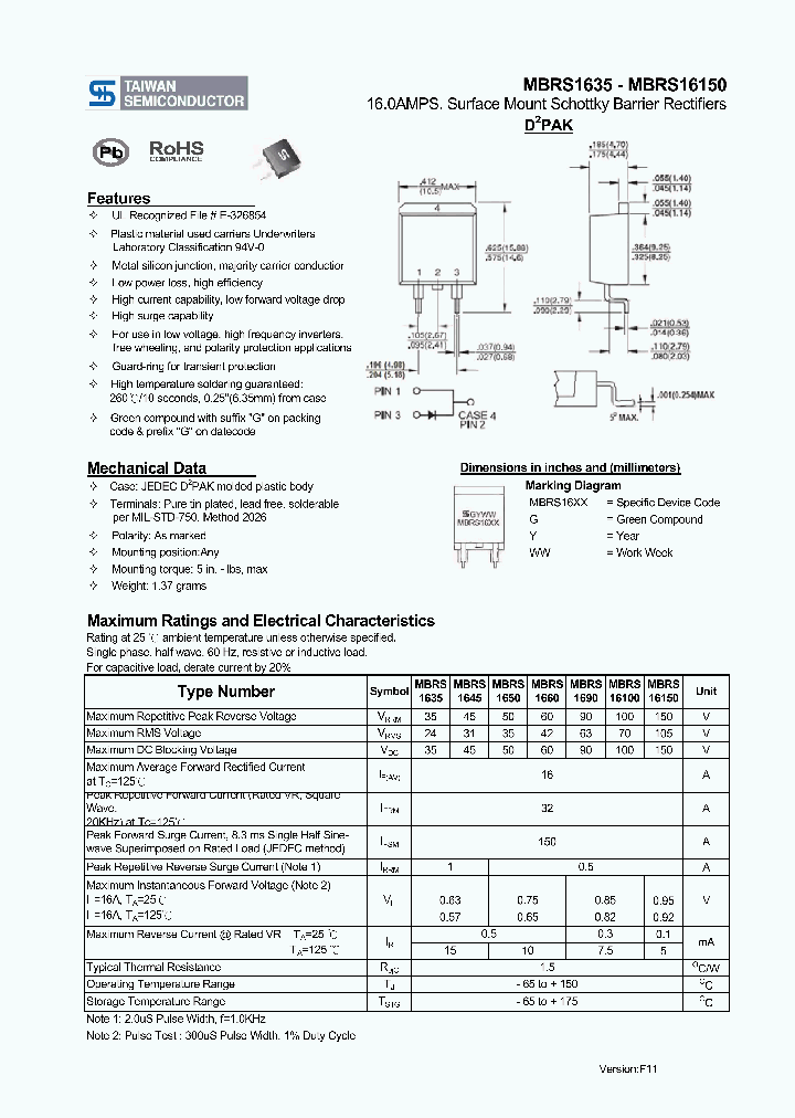MBRS1635_4372853.PDF Datasheet