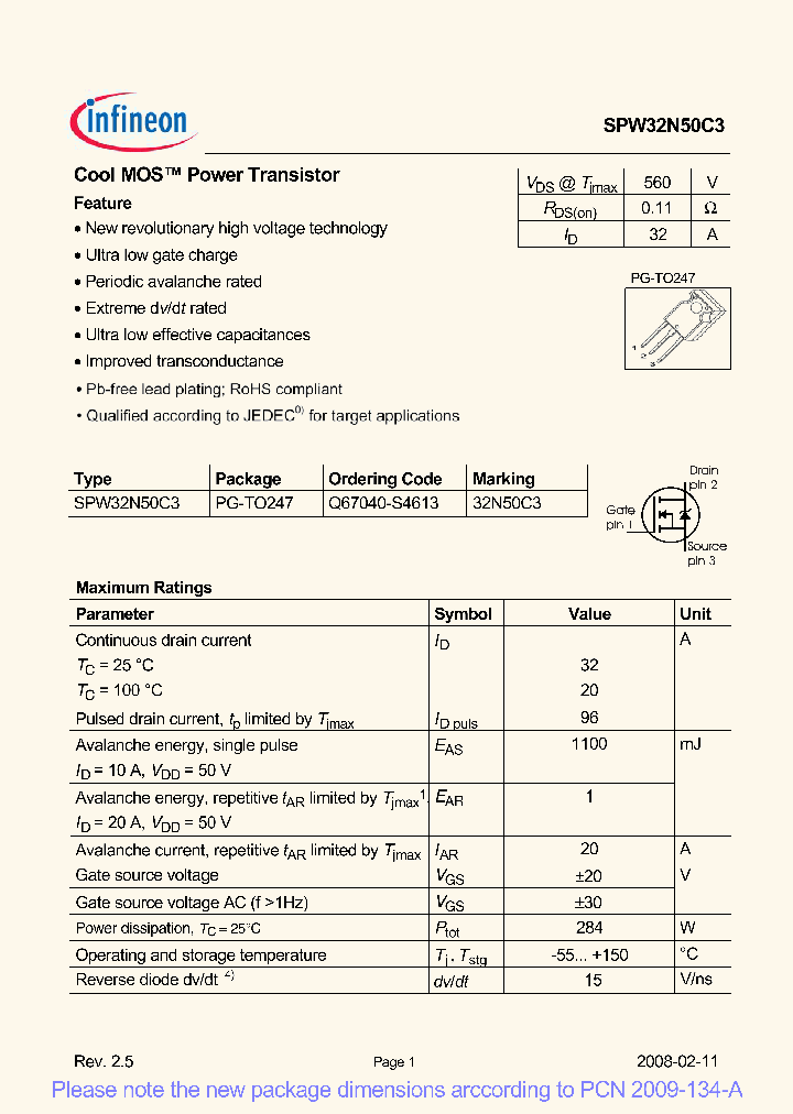 SPW32N50C308_4373231.PDF Datasheet