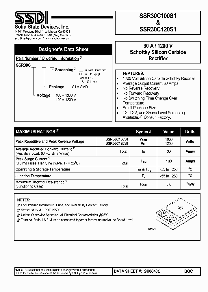 SSR30C100S11_4373428.PDF Datasheet