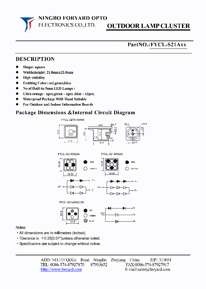 FYCL-S21A0_4375108.PDF Datasheet